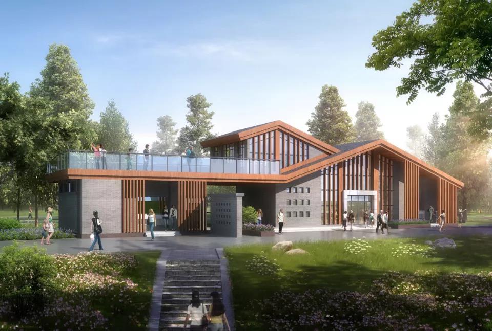 葛店开发区再添一处生态公园